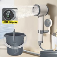 2.0A Portable Outdoor Bathing Tool Field Construction Site Dormitory Electric Shower Built-in Battery Rural Home Shower