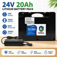 18650 Batterie 24V 20000mAh 20Ah für Elektrorollstuhl und Mobilitätsroller, Set mit 29,4V 3A Ladegerät, BMS, 2000+ Zyklen, hohe Kapazität, schneller Versand aus EU-Lager Polen