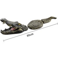 Ducks Creative Desk Garden Outdoor Pool Pond Courtyard Animal Figurines Floating Animal Simulation Decoration Crocodile Head