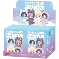 Pop Mart Aespa Fluffy Club Series Plush Toy Pendant Blind Box Guess Bag Mystery Box Toys Doll Anime Figure Desktop Ornaments