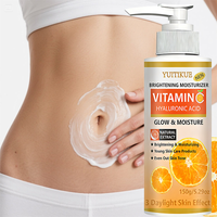 YUITIKUE Vitamin C Hyaluronic Acid Brightening Body Lotion Even Tone Deeply Moisturize Long-Lasting Fragrance Full Body Use