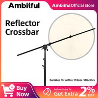 Swivel Head Reflector Disc Arm Support 26"-67" Studio Photo Holder Bracket