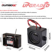 DumboRC 2.4GHz SL7F Receiver with Gyro 6V/3A PWM 7CH Receiver Sound Group Light Group 3-IN-1 for All DumboRC RC Transmitter