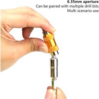1pc 1/4 Inch Hex Magnetic Screw Drill Tip Quick Change Locking Bit Holder Drill Screw Tool Drive Guide Drill Bit Extension Rod