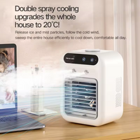 Efficient Portable Personal Air Conditioner Rechargeable Lithium Battery Powered Evaporative Cooling Humidifying Outdoor Use