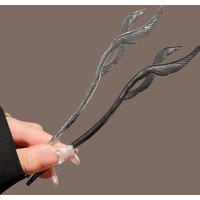 Chinese Style Swallow Tail Hairpin Women Hair Clips Simple Metal Ponytail Hairpin Hair Stick Headdress Hair Accessories Gift