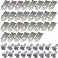 30Pcs Grass Trimmer Blades For Husqvarna/Gardena/Yardforce Robotic Lawnmower Lawn Mower Replacement Cutter Blades Cutting Blade