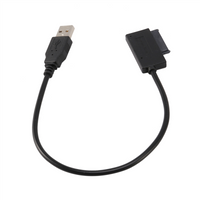 B27B 3X USB 2.0 To Mini Sata II 7+6 13Pin Adapter Converter Cabo For Laptop CD/DVD ROM Slimline Drive