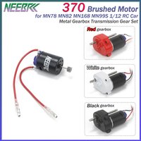 370 Brushed Motor Metal Gearbox Transmission for MN82 MN168 MN99S MN78 LC79 1/12 RC Car Crawler Car Model Upgrade Accessories
