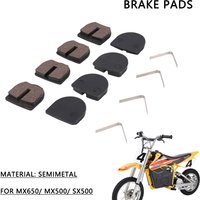AliExpress JFGRACING 4 Pairs Semi-Metallic Brake Pads Motorcycle Accessories Front Rear Disc Brake Pads For MX650 MX500 SX500 Dirt Off-road Bike