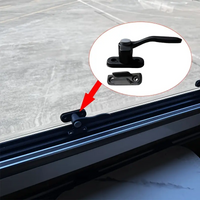 1set RV Window Crank Handle Black Universal Window Safety Handle Lock For Motorhome Caravan Camper Van RV Accessories