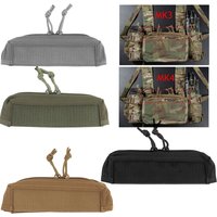 Full Top Zipper Insert for MK3 / MK4 Chest Rig Tactical MK4 Chest Rig Micro Fight Zip Cover for Outdoor Camping Hiking Vest