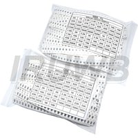 1500PCS/Set Resistors Assorted Set SMD 60 Values X 25Pcs 0R-10M Ohm 1% High Precision Film Chip Resistance Kit 0603 0805