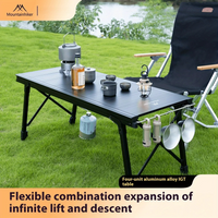 Mountainhiker New Folding IGT Camping Lift Table, Portable Outdoor IGT Cooking System, 3-5 Tables, Multi-Purpose Camping Table