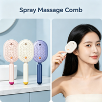 Frizz Repair Spray Massage Comb Built In 10Ml Container Retractable Steam Head Restores Gloss To Severely Dry Damaged Hair