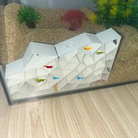Aquarium Resin Cave For Shrimp Fish Breed Rest And Play Natural Looking Hideout For Aquatic Pets Hiding Place