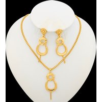 Set Ladies Elegant Necklace and Earrings 2Pcs/Set Afican Dubai Party Bridal Jewelry Accessories