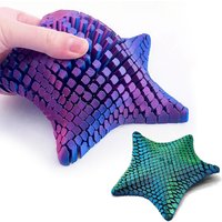 New 3D Printed Articulated Starfish Fidget Toy Flexible Movable Joints Stress Relief Decompression Sensory Toy Desk Decor