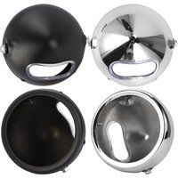 Steel 5.75 inch LED Headlight Bucket For Harley Dyna FXD Sportster XL1200 XL833 Custom Moto 5-3/4" Headlamp Housing