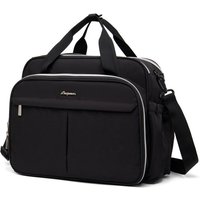 Lequeen New Maternity Mommy Travel Bag Black Shoulder Bag Handbag Tote Dry and Wet Separation Baby Diaper Stroller Bag