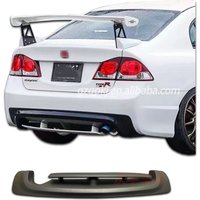 for Honda eighth-generation Civic FD2 upgrade TR FD2 rear bumper mugen carbon rear spoiler diffuser Civic body kit