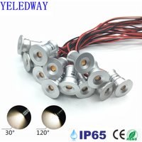 Mini LED 12V encastré plafonniers 1W projecteur à intensité variable noir blanc vitrine chambre fête KTV DJ bricolage escaliers spots