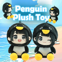 New14cm Cute GuguGaga Penguin Plush Toy Kawaii Penguin Gugu gaga Stuffed Doll Cartoon Penguin Keychain Plushies Birthday Gift