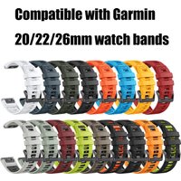 For Garmin Fenix 8 7X 7 Pro Fenix 6X 6 5X 5Plus Forerunner 745 935 945 955 965 QuickFit 20mm 22mm 26mm Silicone Strap