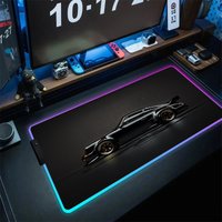 RGB Mousepad Cute Car Kawaii Gaming Accessories Non-slip Mouse Pad Gamer Mausepad Keyboard Mat Tapis De Souris Deskmat 800x300