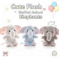 Mini Plush Elephant Stuffed Animals Elephant Party Favors Bulk Toys DIY Plush Keychain Stuffed Animal for Kids Party Favor