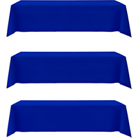 1/2/3 Pcs Blue Party Tablecloths Blue Birthday Tablecloths Blue Party Table Covers for Blue Birthday Party Decorations Supplies
