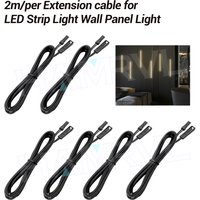 Accessories for LED Recessed Lighting LED Strip Light Wall Panel Light :2M/6.6Ft 2-Pin Extension Cord Flexible Extendable Cables