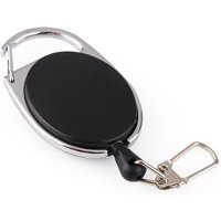 Cute Retractable Pull Badge Reel Zinc Alloy ABS Plastic ID Lanyard Keychain Name Tag Card Holder Recoil Belt Keyring Key Chain