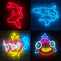 Fish Led Neon Sign, Lucky Koi Fish Icon, Bedroom, Game Room, Bar, Fishing Equipment Store Decor, Fishing Enthusiasts Gifts.