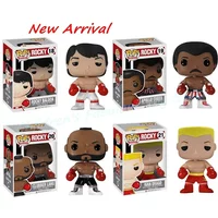 NEW FUNKO POP Movies Rocky Balboa #18 Clubber Lang #20 IVAN DRAGO #21 Apollo Creed #19 PVC Action Figure Toys Collection Dolls