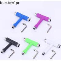 1pc Skateboard T&L Tool Set, Universal for Longboard Double Kicktail 4-Wheel Skate, Wrench for Adjustment Install Maintenance