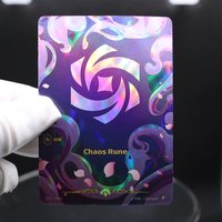 LOL 6-12pcs/set Riftbound SFD R Series Fury Mind Calm Body Order Chaos English RUNE card set Textured Foil Card Game Toys