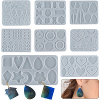 Pendant Silicone Mold Irregular Drop Earring Mold For Craft DIY Charms Necklace And Keychain Crystal Epoxy Resin Jewelry Making