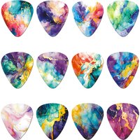New 12Pcs/Set Colorful Design Guitar Picks Guitar Paddles Cartoon Couples Acoustic Musical Instrument Accessories Pick Guitar