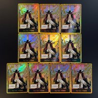 One Piece TCG OPCG English DON card Golden Dracule Mihawk DON OP14 EB04 Textured Foil Card The Azure Sea's Seven