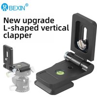 Foldable L Bracket Vertical Horizontal Switching Quick Release Plate w Arca Dovetail Base for Camera Tripod DJI Stabilizers