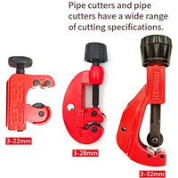 3-22/3-28/3-32 Pipe Cutter Arrow Pipe Cutting Tools For Cutting Pipes Copper Brass Aluminum Mild Steel Pipe Cutter