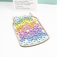45Pcs Star Flower Ornaments Matching Reward Jar, New Kids Self-discipline Incentive Bottle Desktop Decor for Early Education Lea