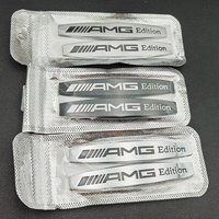 2pcs 3D AMG Metal Logo Car Fender Badges for Mercedes a B C E S ML GL W176 W177 W203 W204 W211 - 3D Metal Emblem Stickers