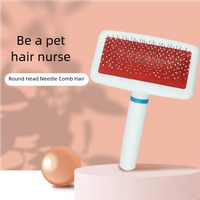 Pet Slicker Brush for Dogs Cats Massage Brush Deshedding Comb Grooming Brush for Poodle Maltese Puppy Kitten Guinea Pig Rabbit