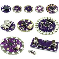 ATmega32U4 ATMEGA328P LilyPad 328 For Arduino DIY Kit Micro USB ATtiny85 LilyTiny Main Board Buzzer WS2812 RGB CR2032 TEMT6000