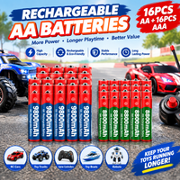 Akumulator 1,5 V, AAA 8800 mAh + AA 9800 mAh, technologia alkaliczna, odpowiedni do pilotów, golarek.