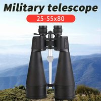 25-55x80 Powerful Binoculars Long Range Telescope Zoom HD BAK4 High Magnification Professional Monocular for Hunting Tourism