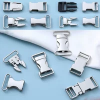 Hardware Release Buckles New Zinc Alloy 13mm/15mm/19mm/20mm/25mm Pets Collar Paracord Bracelet Buckles Outdoor Tool Parts