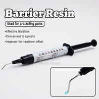 Dental Barrier Resin Material Protection for Dentin Treatment Area Isolation Gel Reduction of Oral Curing Light